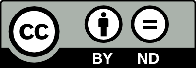 Creative Commons Attribution NonDerivatives license's button